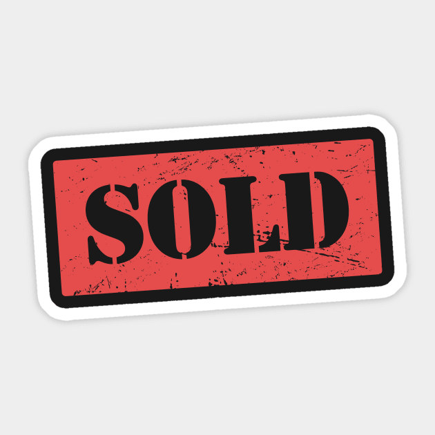 SOLD | Realtor & Real Estate Stamp Sticker by MeatMan